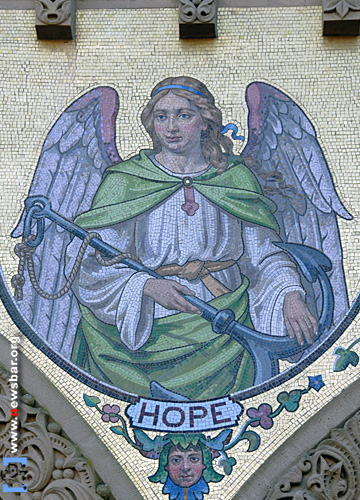 希望(hope),斯坦福大学教堂的壁画,美国加州斯坦福市。