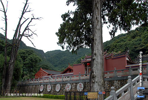 广东梅州雁洋镇阴那山的灵光寺