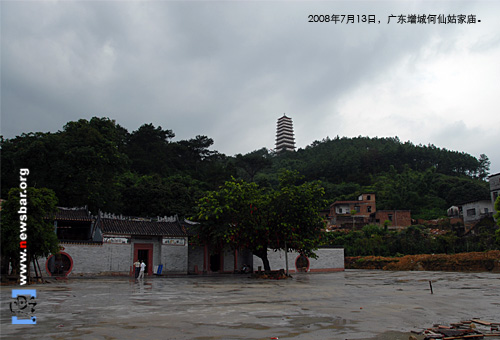 2008年7月13日,广东增城何仙姑家庙,这里是广州市重点文物保护单位。