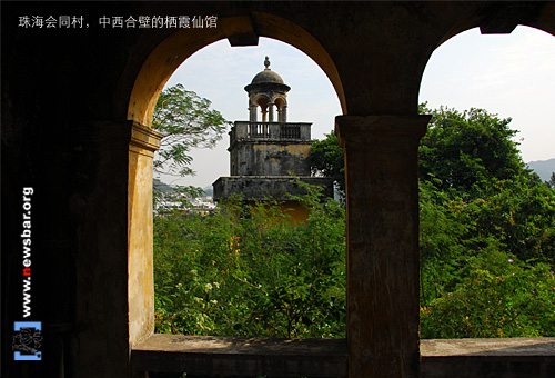 珠海会同古村,栖霞仙馆记载着一段凄美的爱情故事。