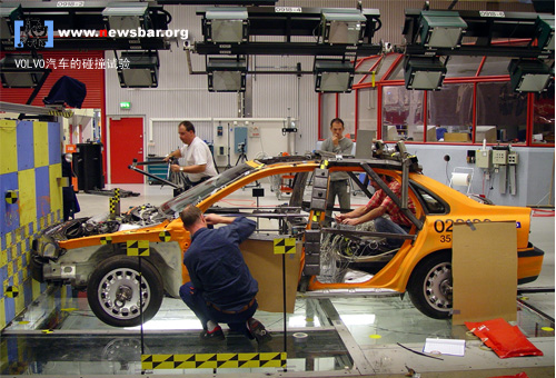 瑞典王国哥德堡市,VOLVO沃尔沃汽车公司的碰撞实验室。