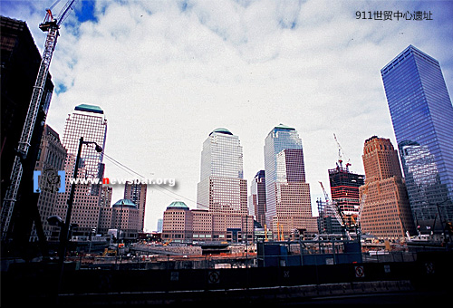 美国纽约911世贸遗址。