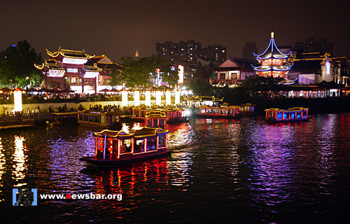  2010年5月28日南京，秦淮河夜色……